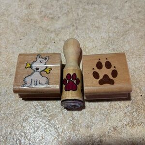 Two Stamp Craft Stamps and One Mellisa and Doug Stamp